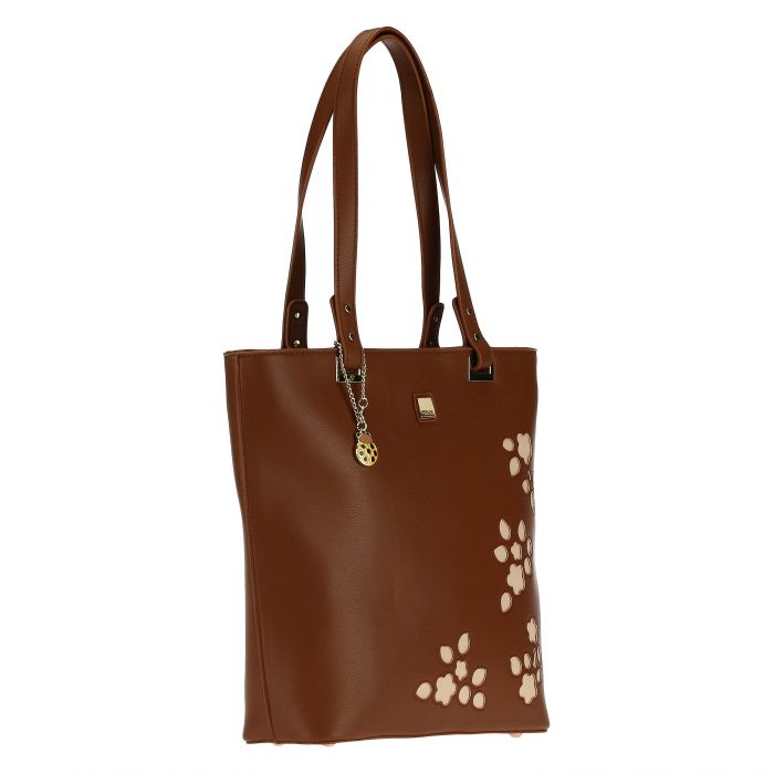 Borsa in ecopelle Country con ricamo traforato - immagine 2