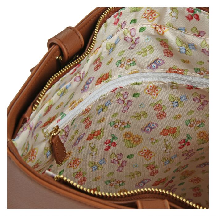 Borsa in ecopelle Country con ricamo traforato - immagine 4