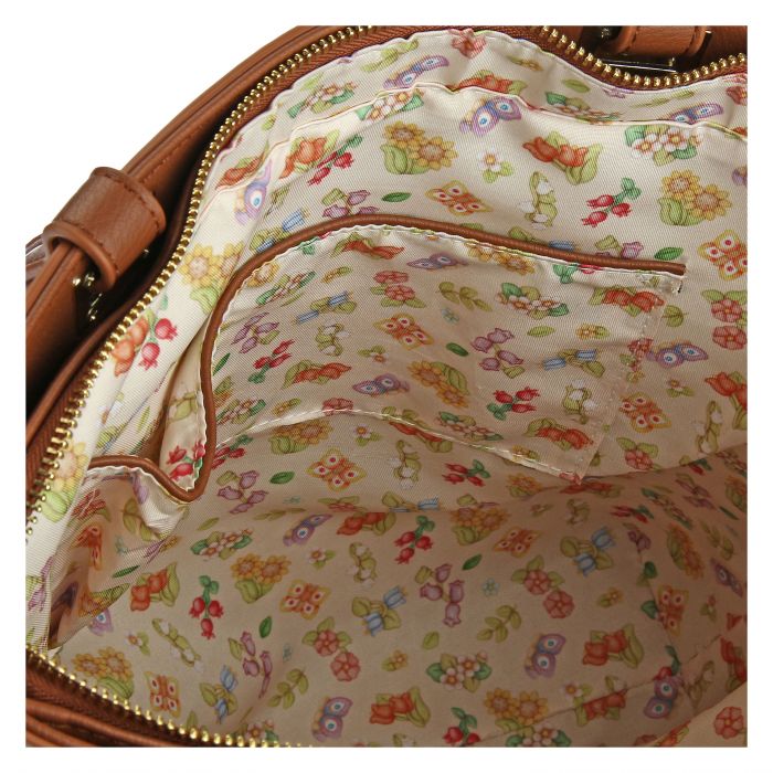 Borsa in ecopelle Country con ricamo traforato - immagine 5