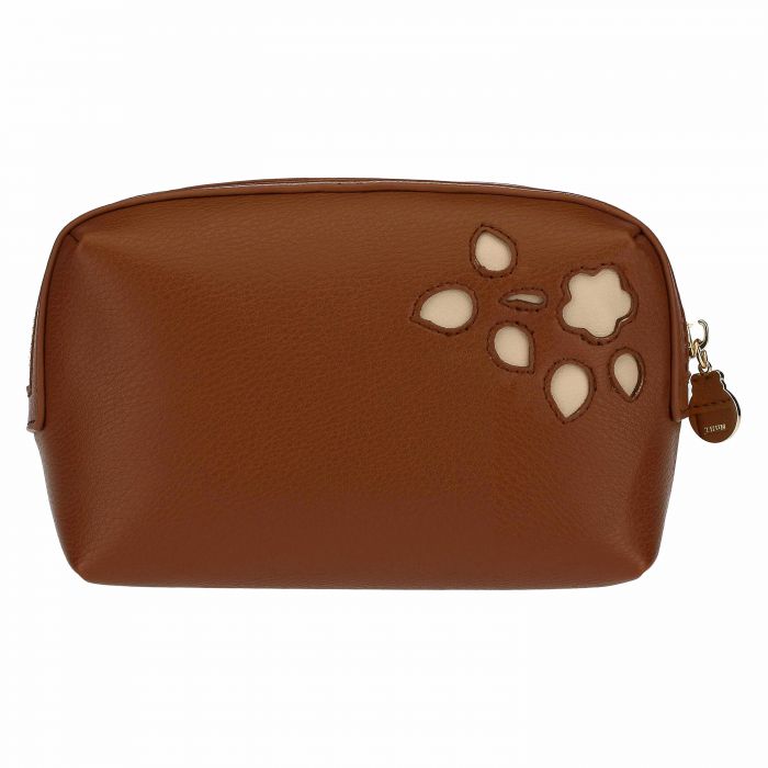 Trousse multiuso in ecopelle Country con ricamo traforato - immagine 3