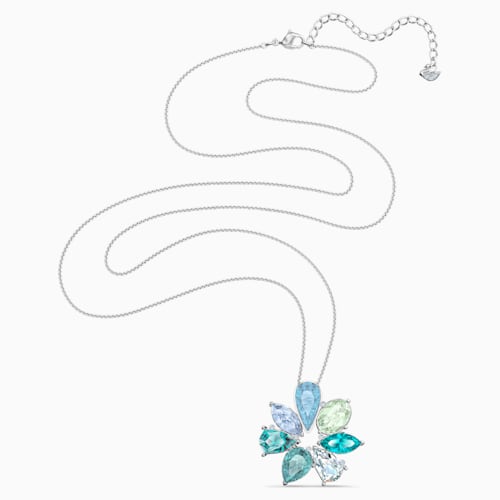 PENDENTE SUNNY FLOWER, MULTICOLORE CHIARO, PLACCATO RODIO - immagine 2