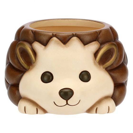 Coprivaso piccolo a forma di riccio in ceramica "Preludio d'inverno"
