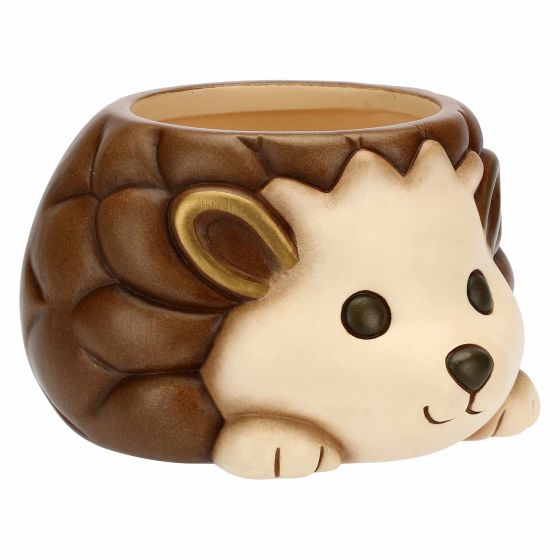 Coprivaso piccolo a forma di riccio in ceramica "Preludio d'inverno" - immagine 2