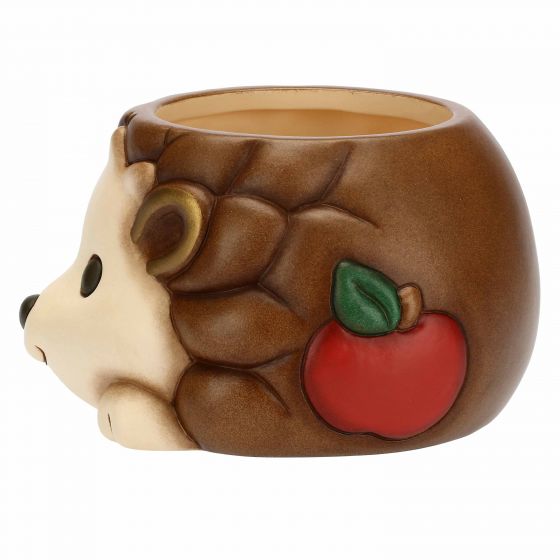 Coprivaso piccolo a forma di riccio in ceramica "Preludio d'inverno" - immagine 5