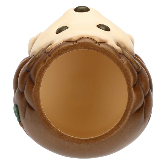 Coprivaso piccolo a forma di riccio in ceramica "Preludio d'inverno" - immagine 6