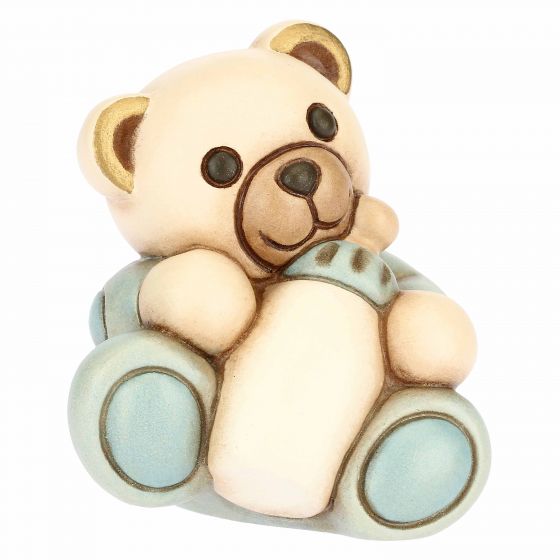Teddy bimbo piccolo con biberon personalizzabile