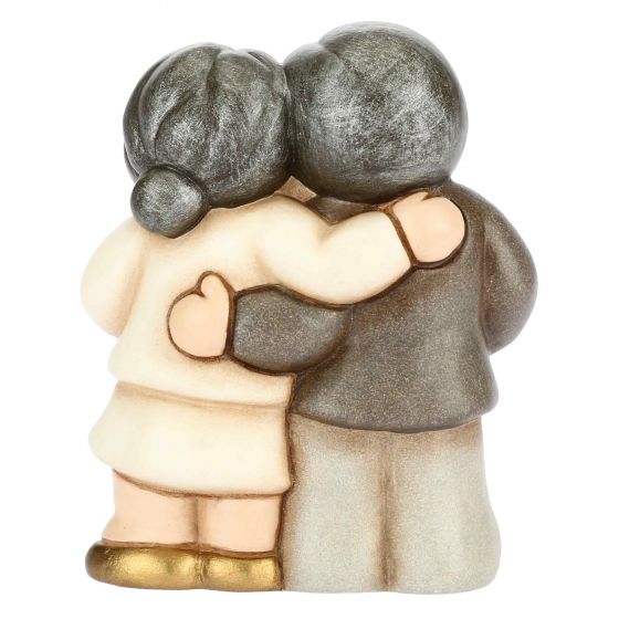 Coppia sposini piccoli nozze d'oro con pergamena personalizzabile - immagine 4