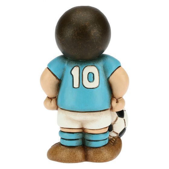 Bimbo calciatore azzurro bianco piccolo - immagine 2