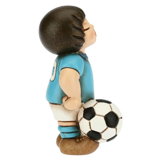Bimbo calciatore azzurro bianco piccolo - immagine 3