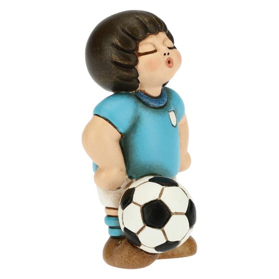 Bimbo calciatore azzurro bianco piccolo - immagine 4