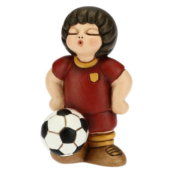 Bimbo calciatore rosso giallo piccolo
