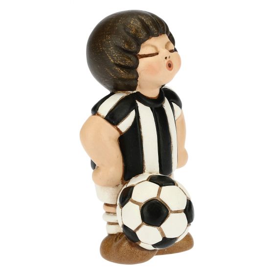 Bimbo calciatore bianco nero piccolo - immagine 5