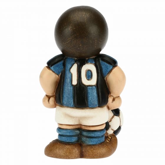 Bimbo calciatore nero azzurro piccolo - immagine 3