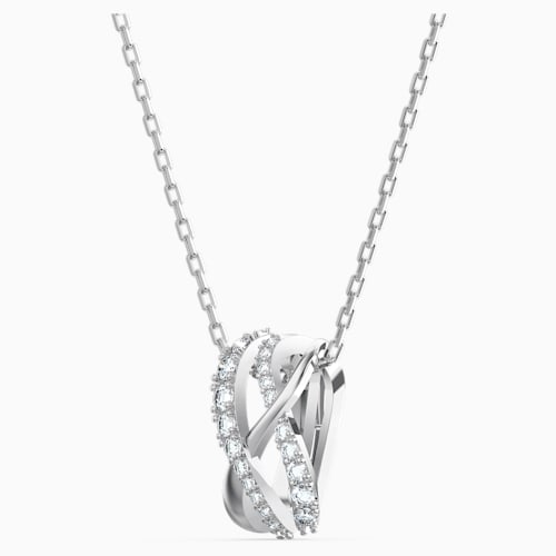 SET TWIST, BIANCO, PLACCATO RODIO - immagine 3