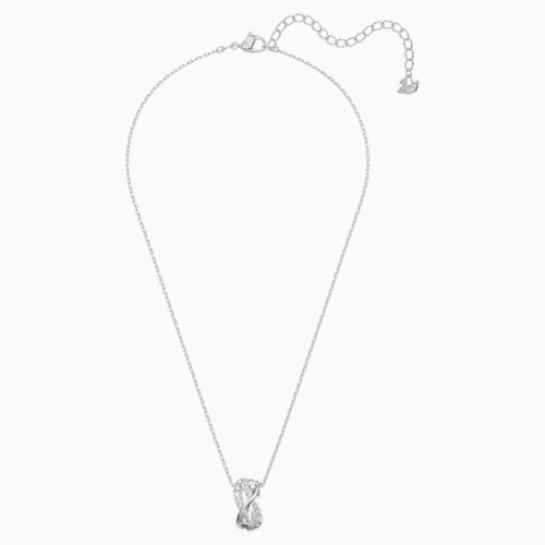 SET TWIST, BIANCO, PLACCATO RODIO - immagine 2