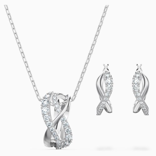SET TWIST, BIANCO, PLACCATO RODIO