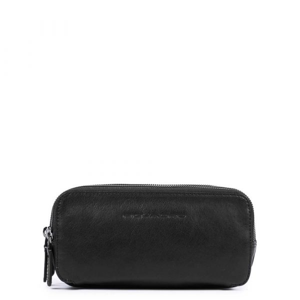 Astuccio in pelle a 3 cerniere Black Square