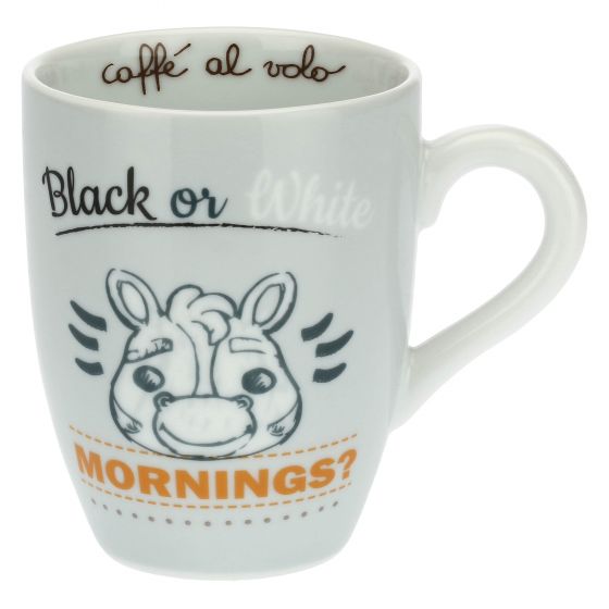 Mug con zebra - Black or white mornings?