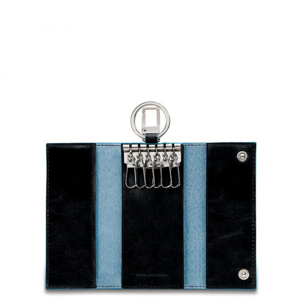 Portachiavi per porta blindata con moschettone Blue Square