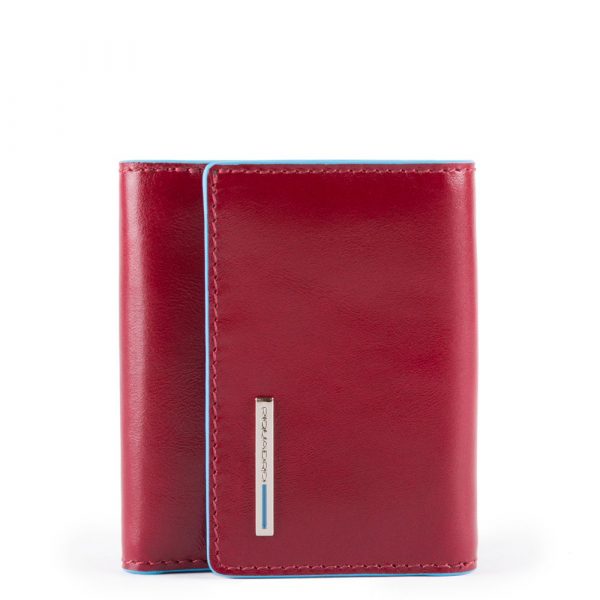 Portafoglio mini con porta monete laterale Blue Square