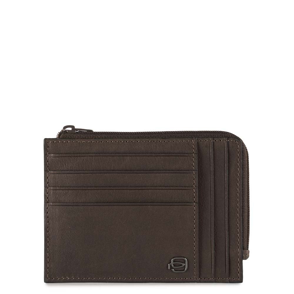 Bustina portamonete, documenti e carte di credito con protezione anti-frode RFID Black Square