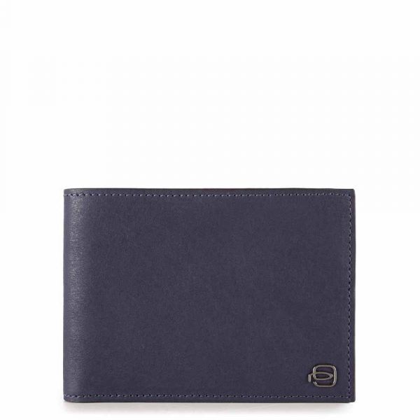Portafoglio uomo con portamonete in pelle Black Square