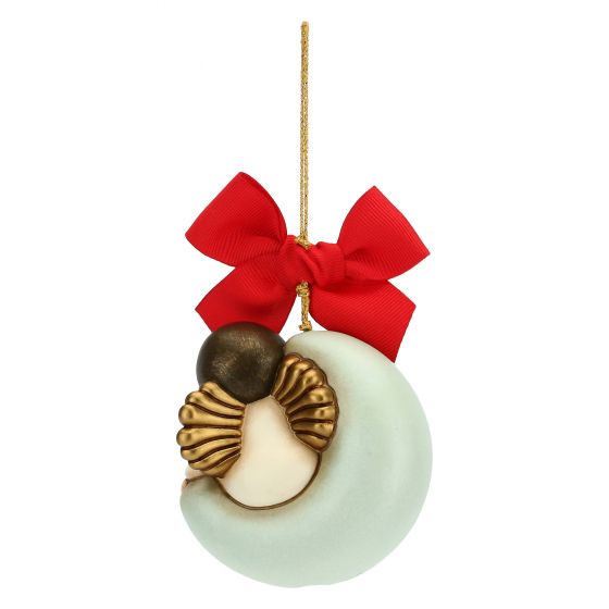 Addobbo per albero di Natale angelo su luna maxi - immagine 2