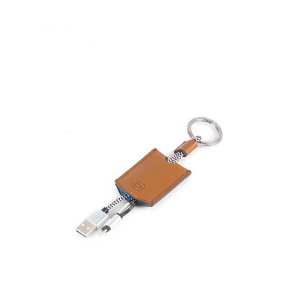 portachiavi in pelle con cavo USB