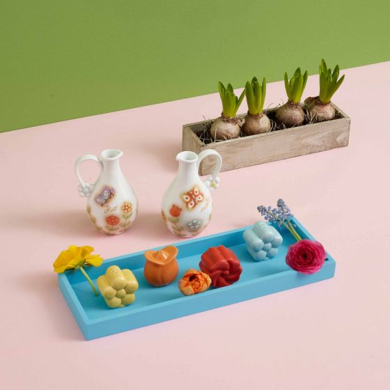 Set sale e pepe sagomati Country in porcellana a forma di primula e margherita - immagine 4