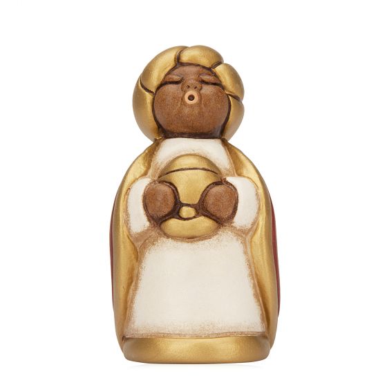 Re Magio oro Melchiorre Presepe classico variante rossa