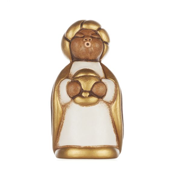 Re Magio oro Melchiorre Presepe classico variante bianca