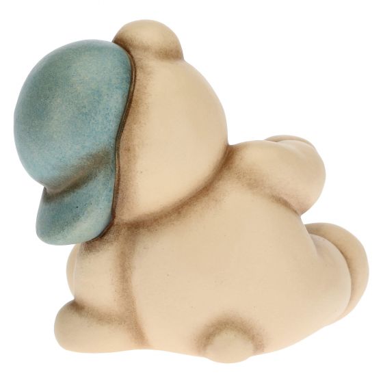 Teddy con quadrifoglio portafortuna blu - immagine 3