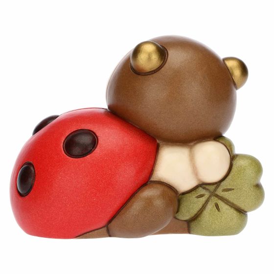 Coccinella con quadrifoglio media - immagine 2