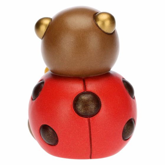 Coccinella con fiore giallo media - immagine 3