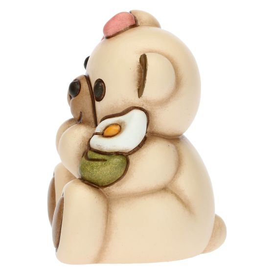 Teddy Prima Comunione lei con giglio - immagine 2
