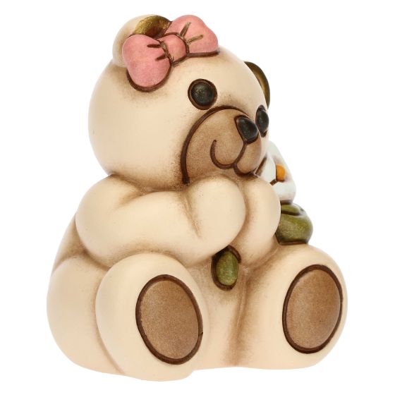 Teddy Prima Comunione lei con giglio - immagine 5