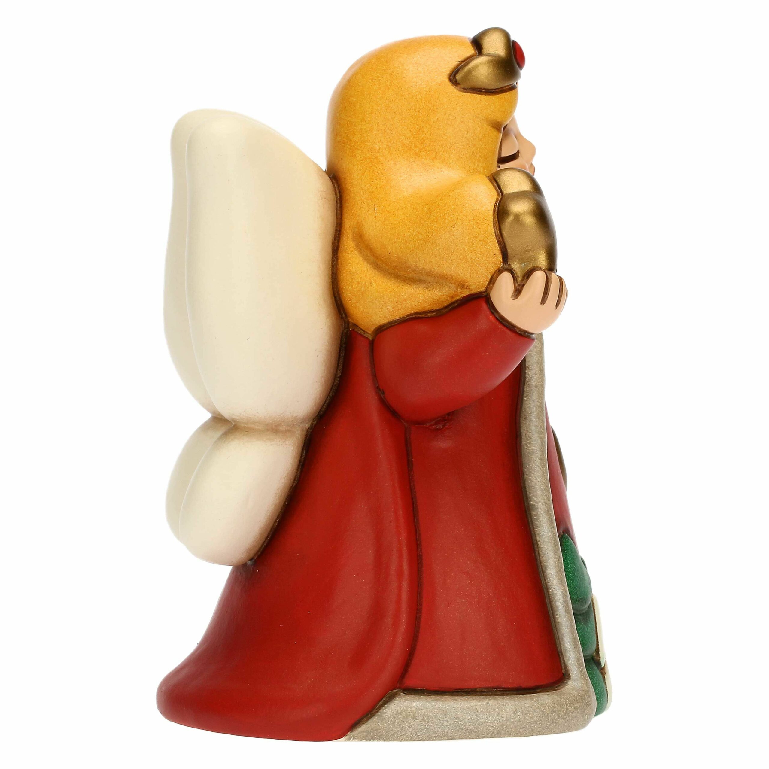 Regina delle Fate Shaila con corona dorata in ceramica Bosco Magico - immagine 4