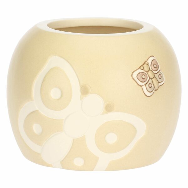 Coprivaso in ceramica Iconic Elegance rosa, piccolo
