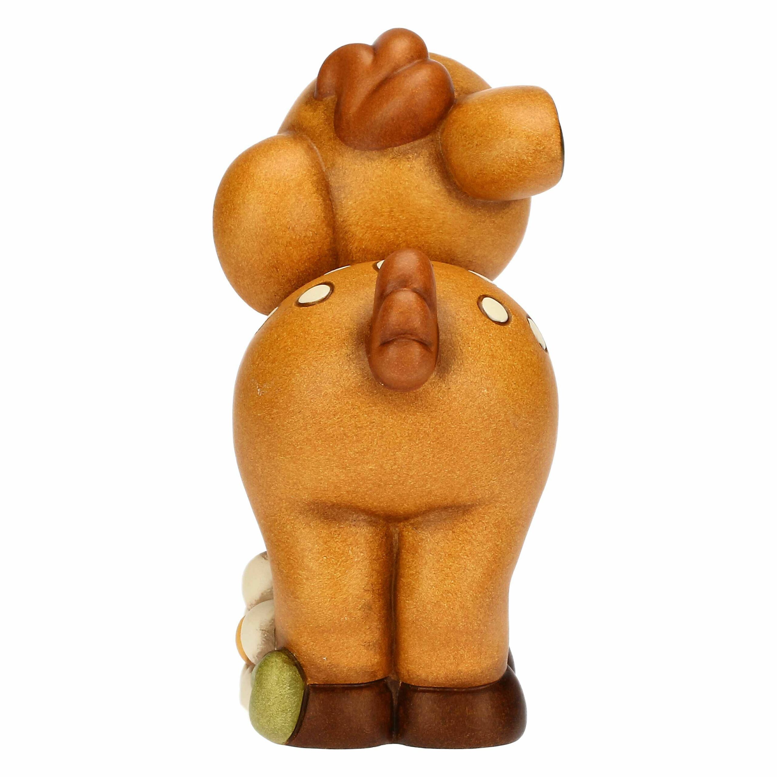 Cerbiatto Amy con fiore in ceramica, grande - immagine 2