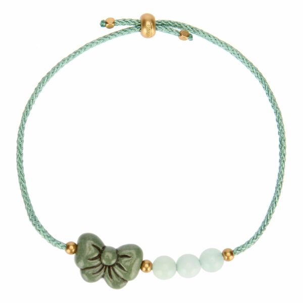 Bracciale con fiocco verde