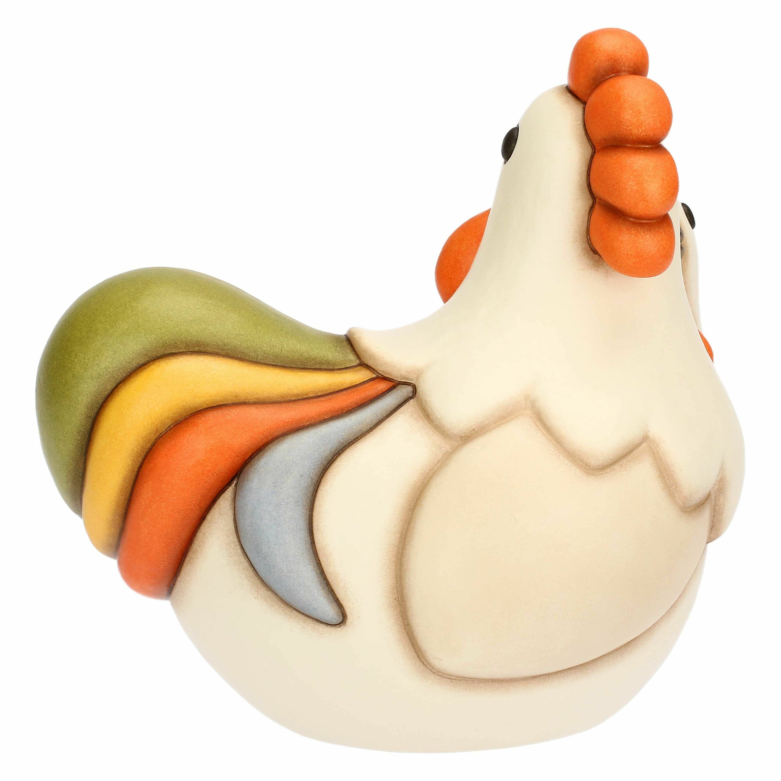 Coppia gallo Jack e gallina Ester in ceramica - immagine 3