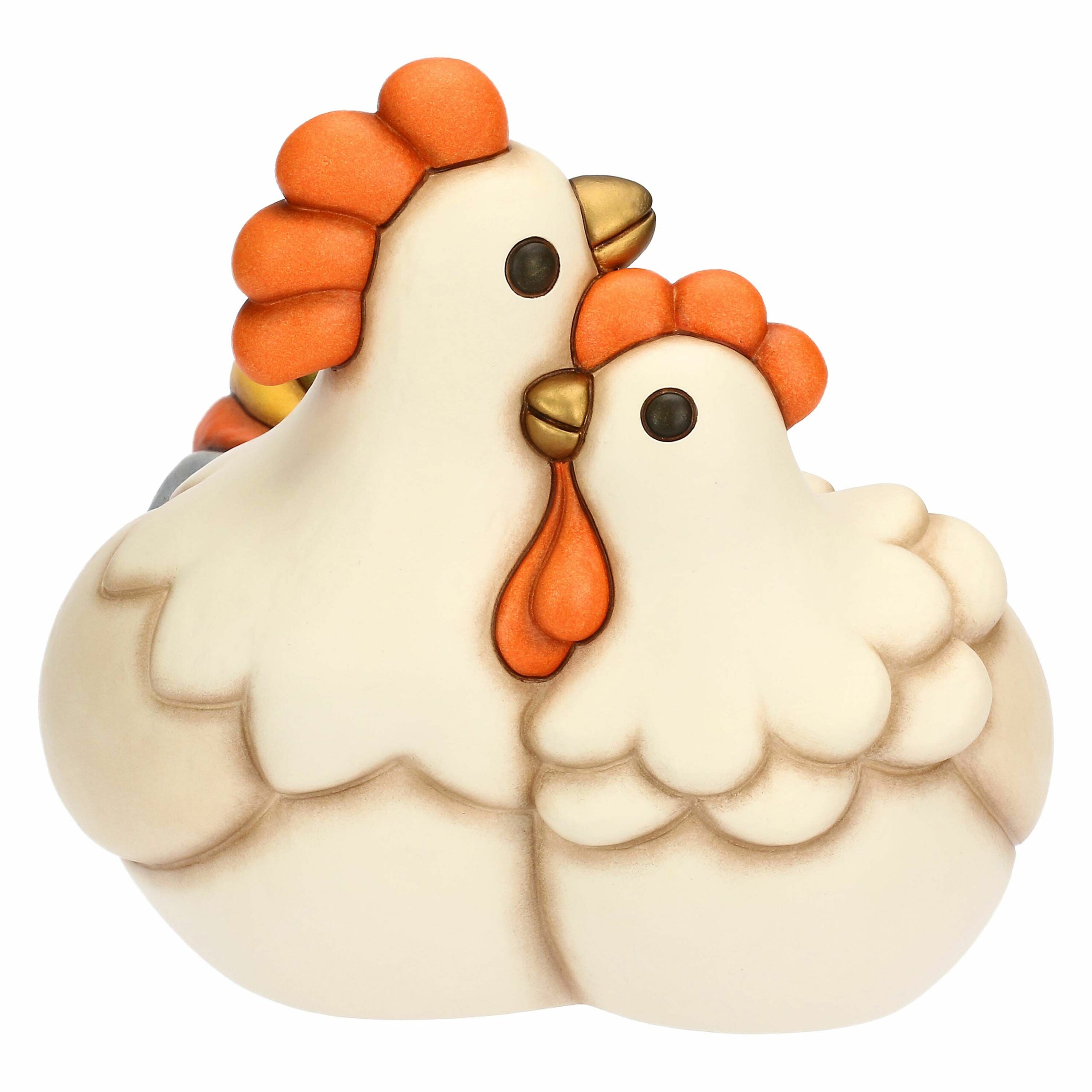 Coppia gallo Jack e gallina Ester in ceramica - immagine 5