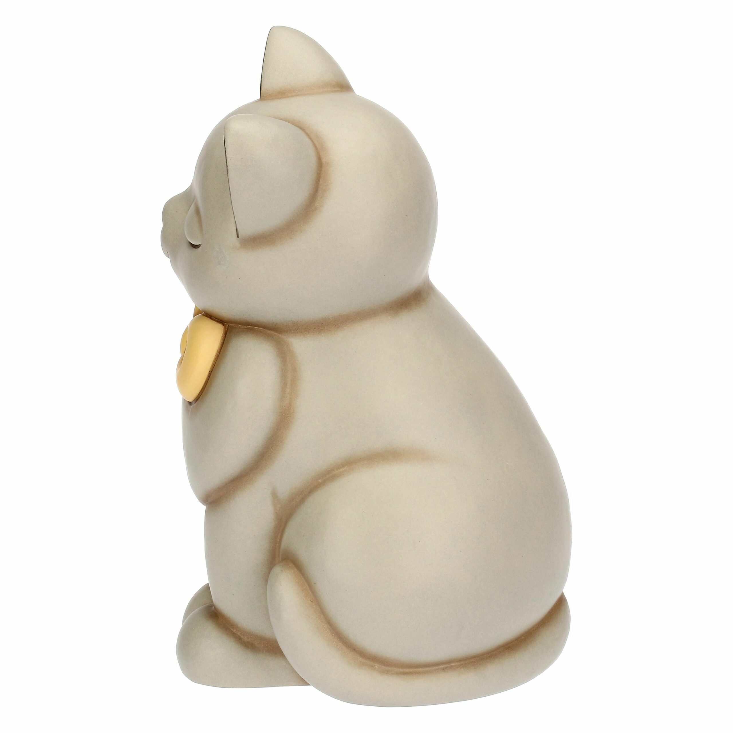 Gatto Momi con fiocco in ceramica, grande - immagine 2