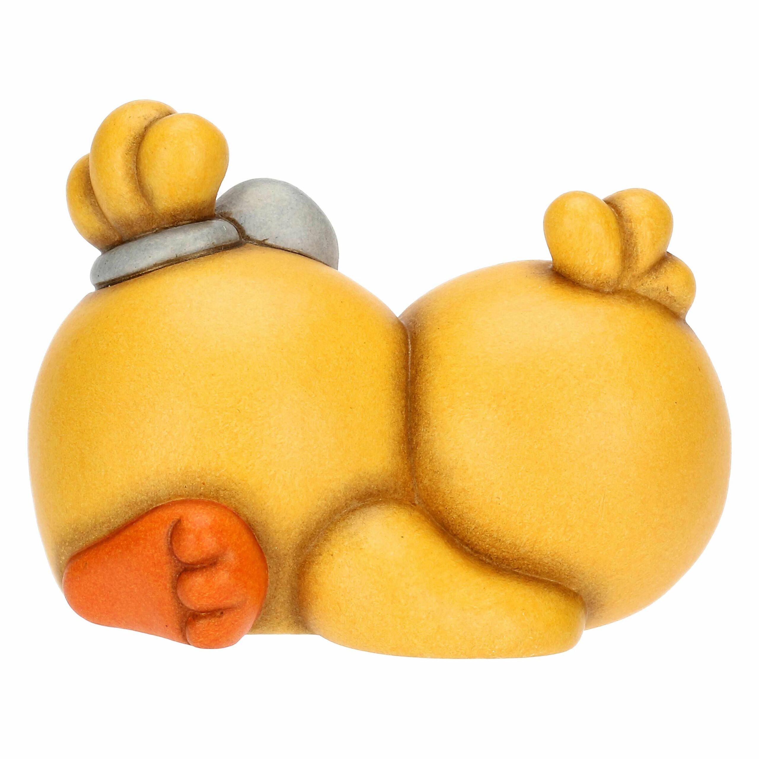 Pulcino Polly con fiocco in ceramica, piccolo - immagine 3