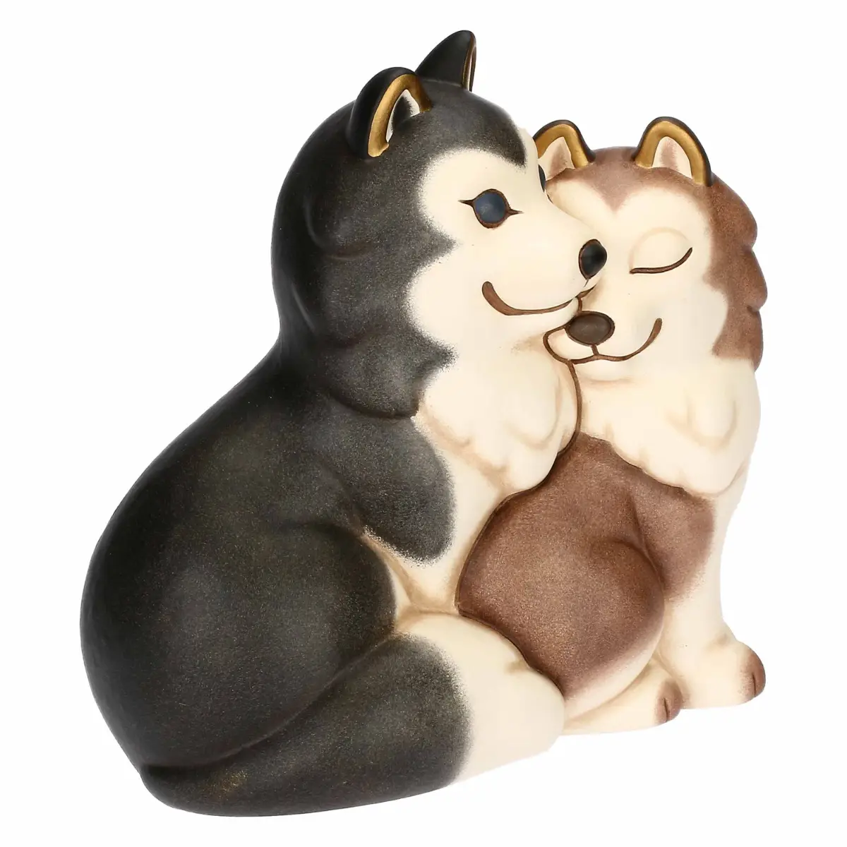 Coppia Husky Polo e Alaska in ceramica - immagine 4