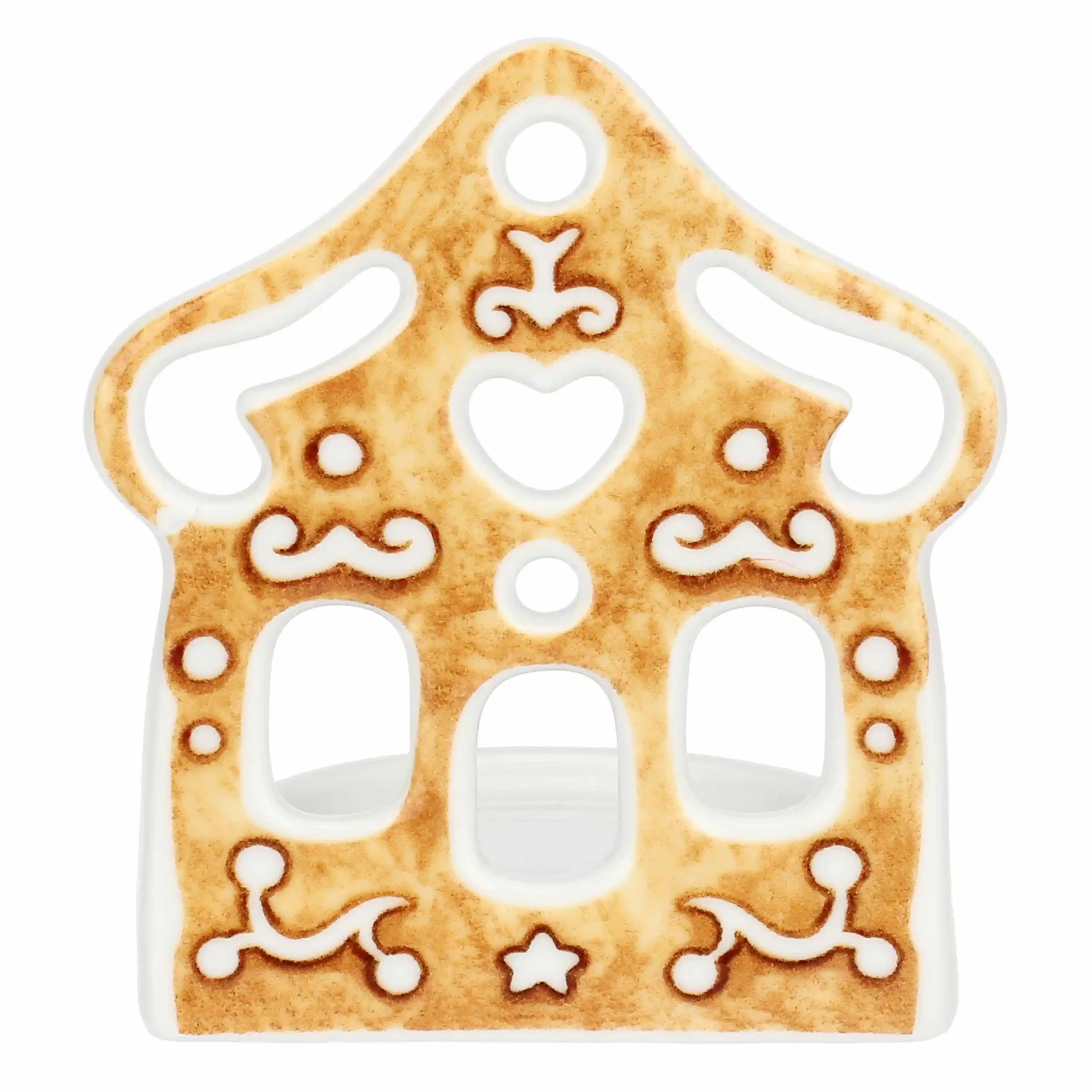 Porta tea-light casetta in porcellana Thunland