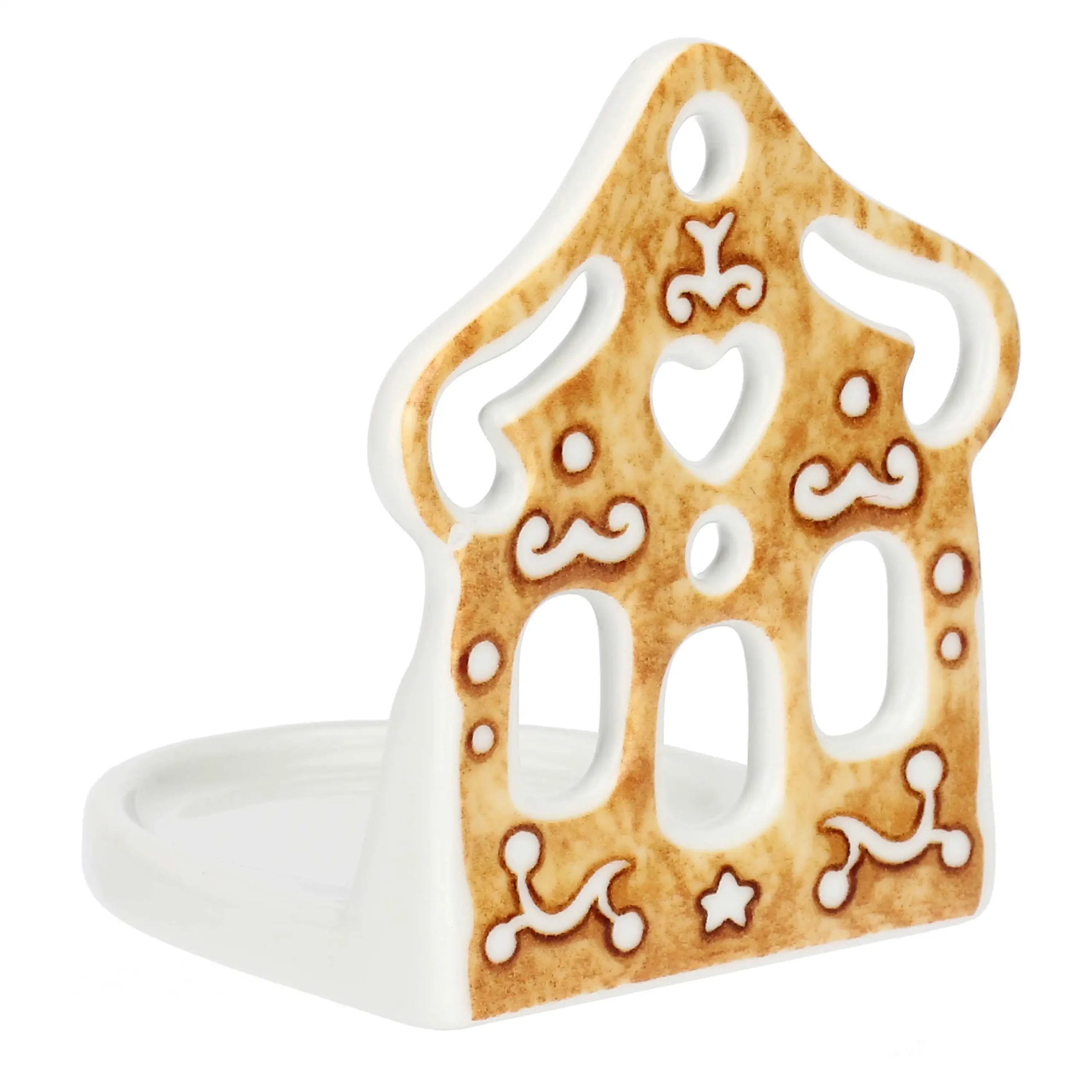 Porta tea-light casetta in porcellana Thunland - immagine 3