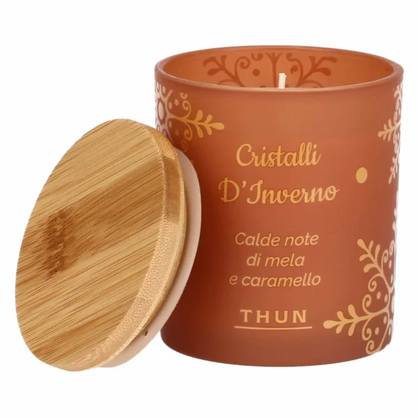 Candela natalizia "Cristalli d'inverno"
