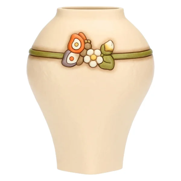 Vaso in ceramica con farfalla Country Bloom, grande