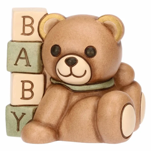 Teddy baby shower in ceramica